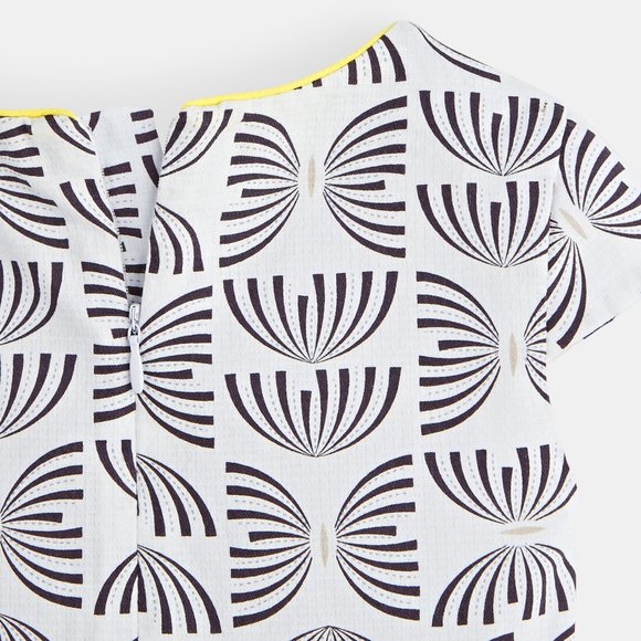 OKAIDI Chic Printed 100% Cotton Dress | 12A/Y - Picture 9 of 15